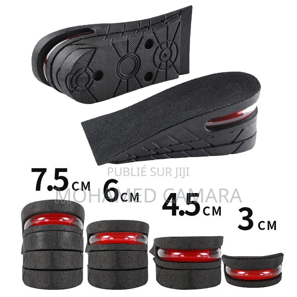 Semelles Rehausante Grandissantes De 7.5cm- Confort Sans Douleur