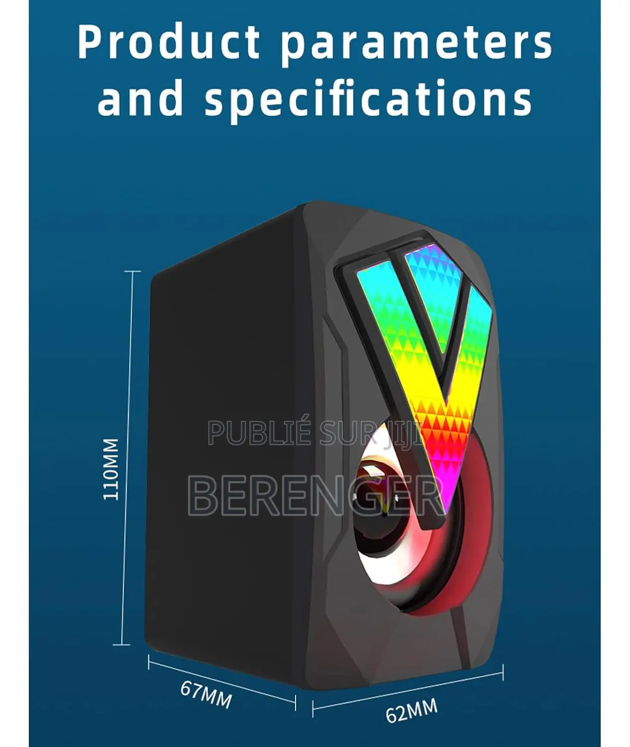 Mini-Enceinte Filaire Pour Pc De Bureau, Alimentation Usb 2.0