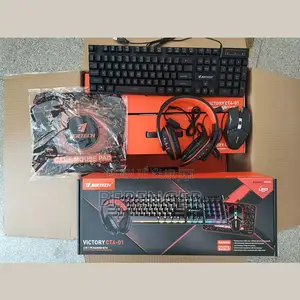 Ensemble Gamer 4 En1: Clavier, Souris, Casque Et Tapis De Souris