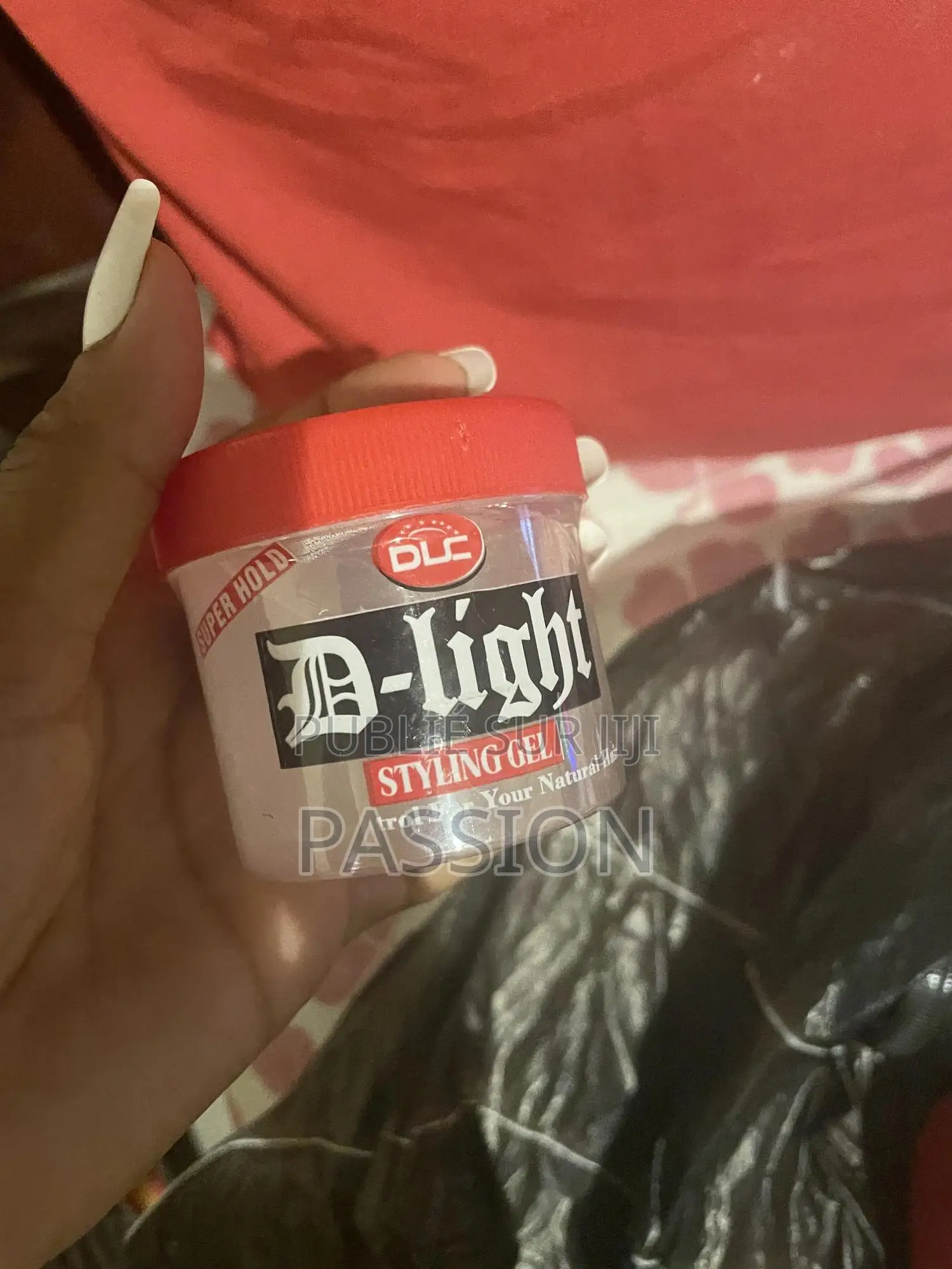 Hair Gel White and Black