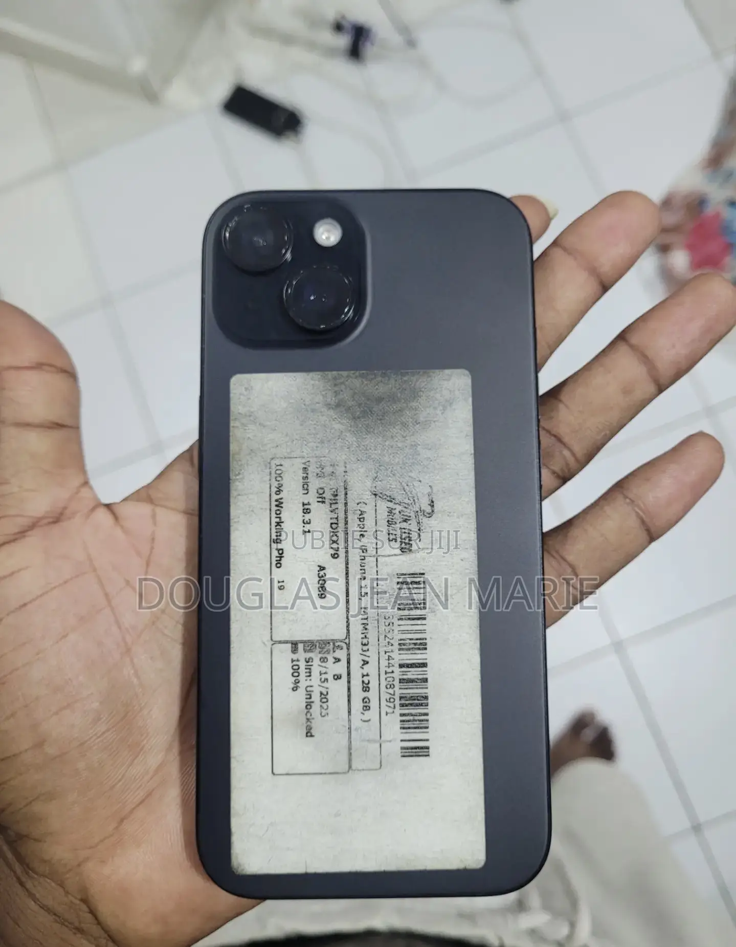 Apple iPhone 15 128 GB Noir