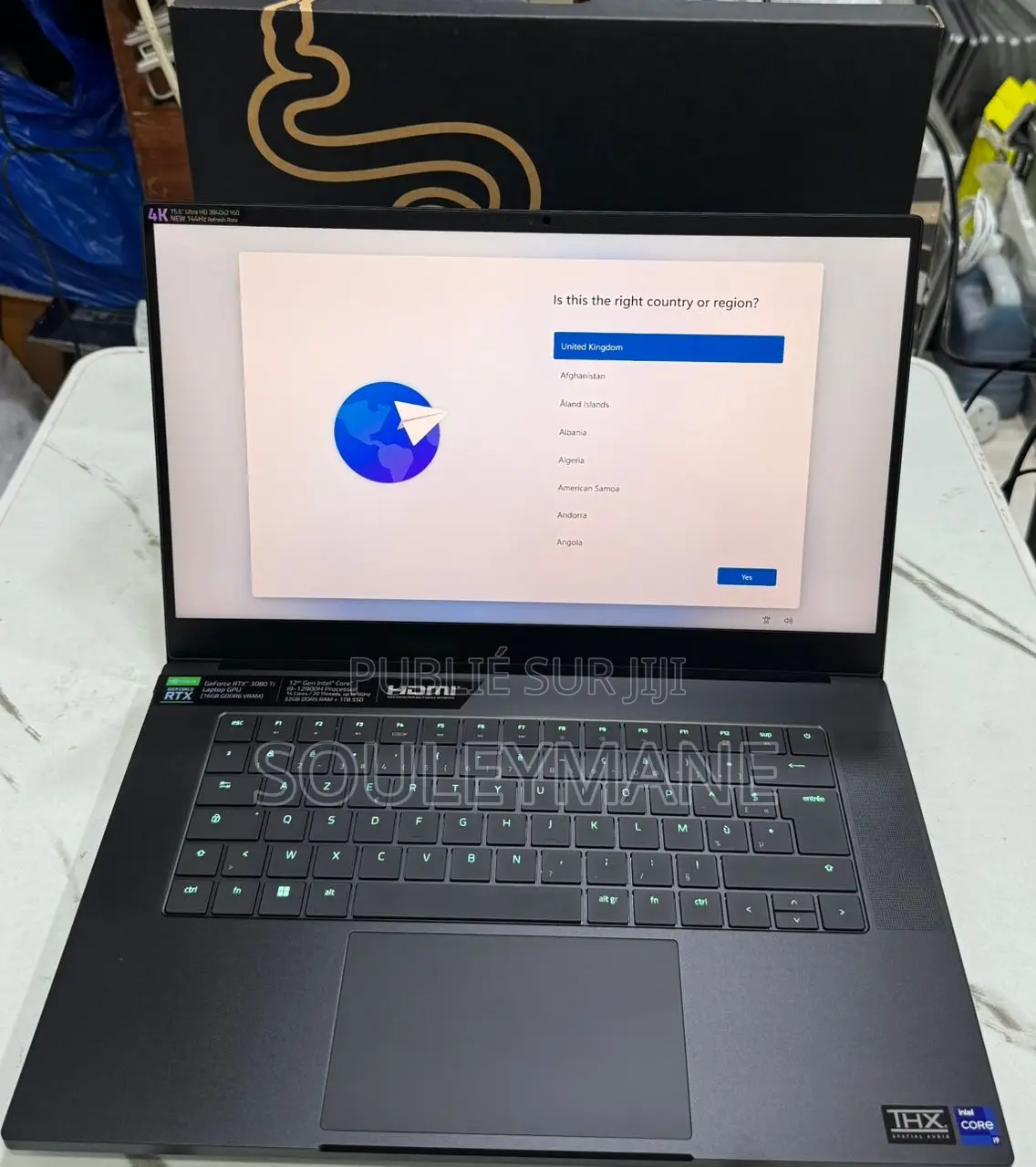 Nouveau Ordinateur portable Razer Lame 32GB Intel Core i9 SSD 1T