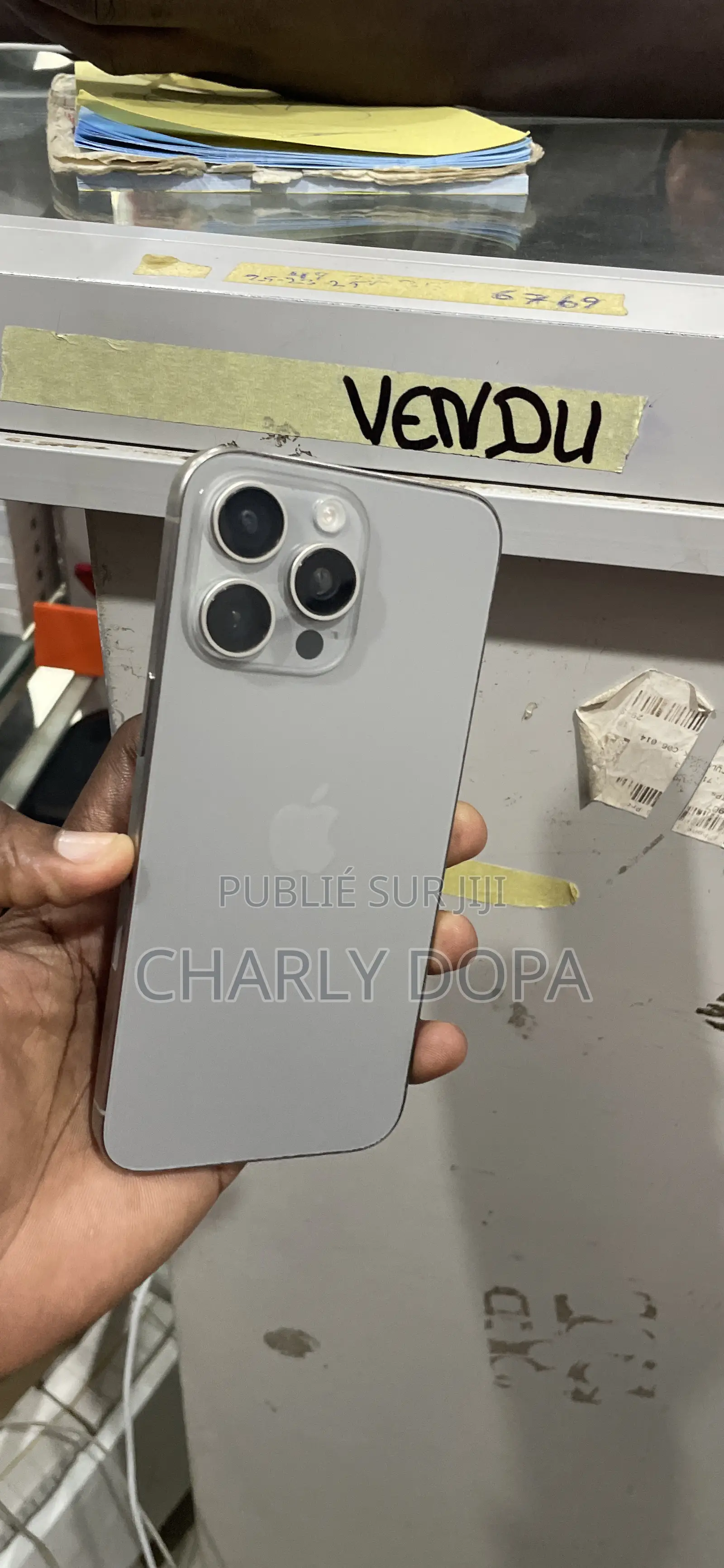 Apple iPhone 15 Pro Max 256 GB Argenté