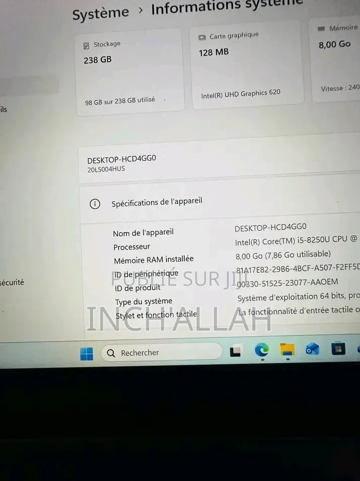 Serveur Lenovo ThinkSystem SD530 12GB Intel Core i7 SSHD+SSD 128GB