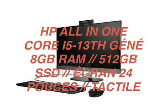 Nouveau Ordinateur de bureau HP AiO 24 8GB Intel Core i5 SSD 512GB