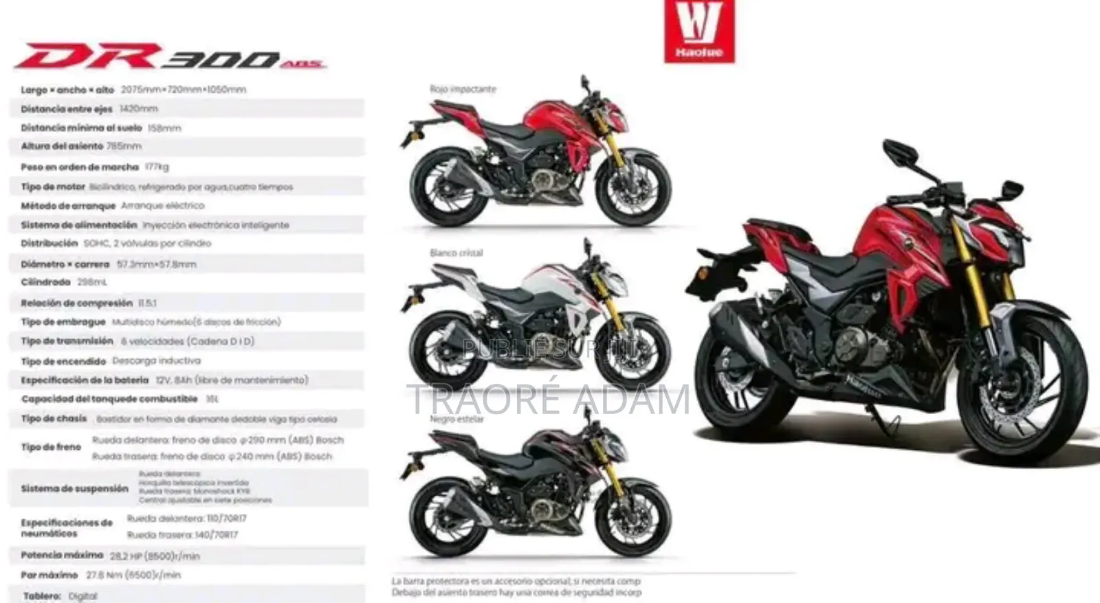 Nouveau Haojue DR300 2024 Autre