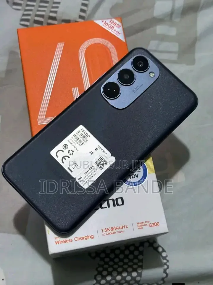 Nouveau Tecno Spark 40 128 GB Noir