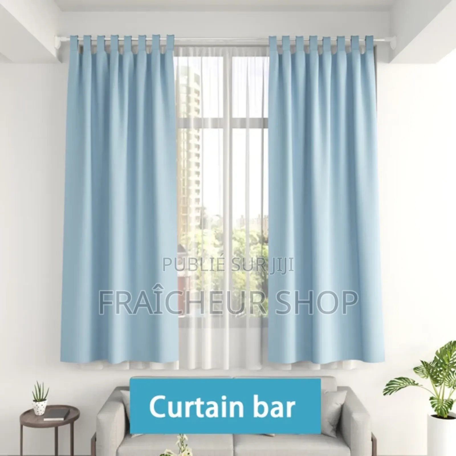 Barre Rideau Sans Perçages Mural