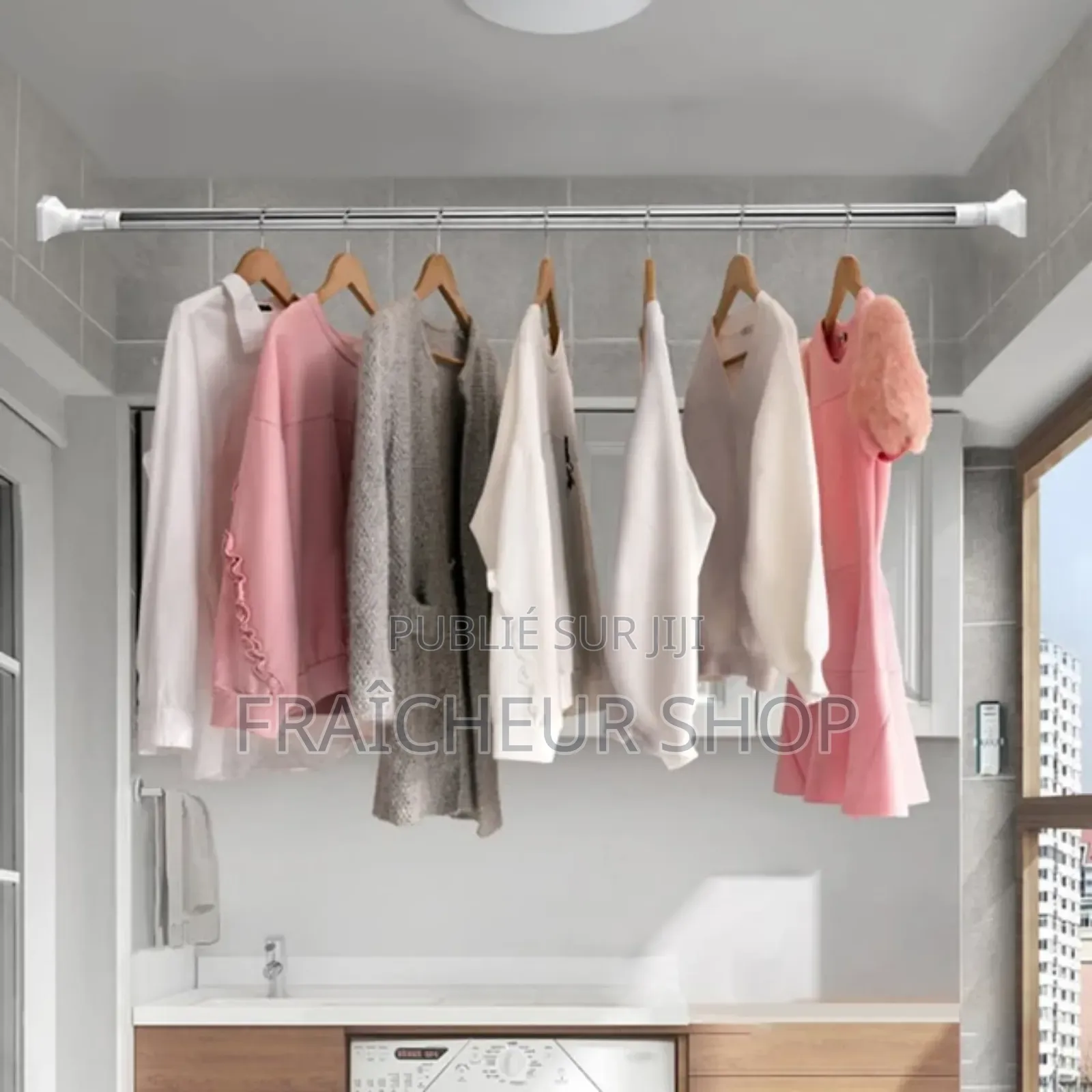 Barre Rideau Sans Perçages Mural