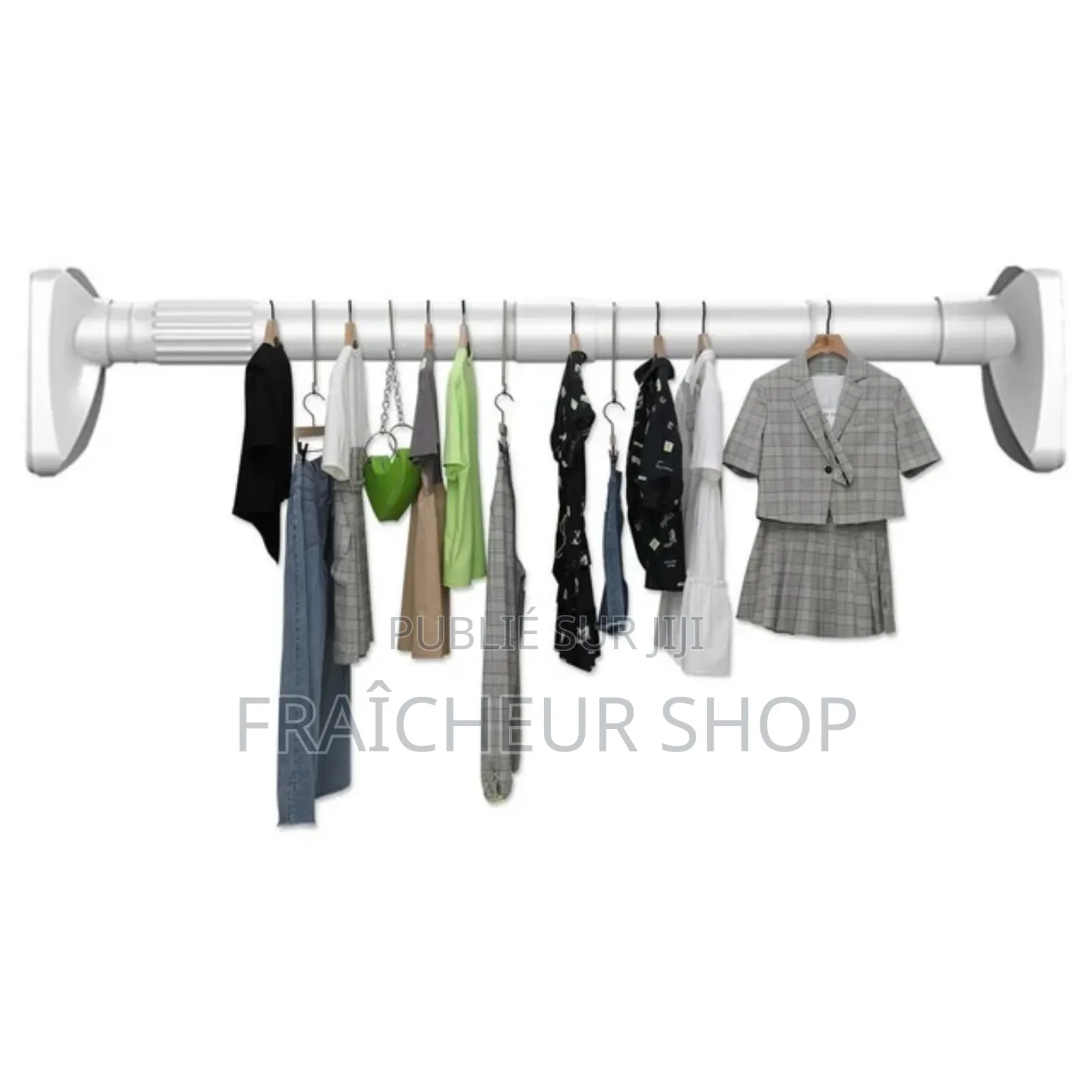 Barre Rideau Sans Perçages Mural