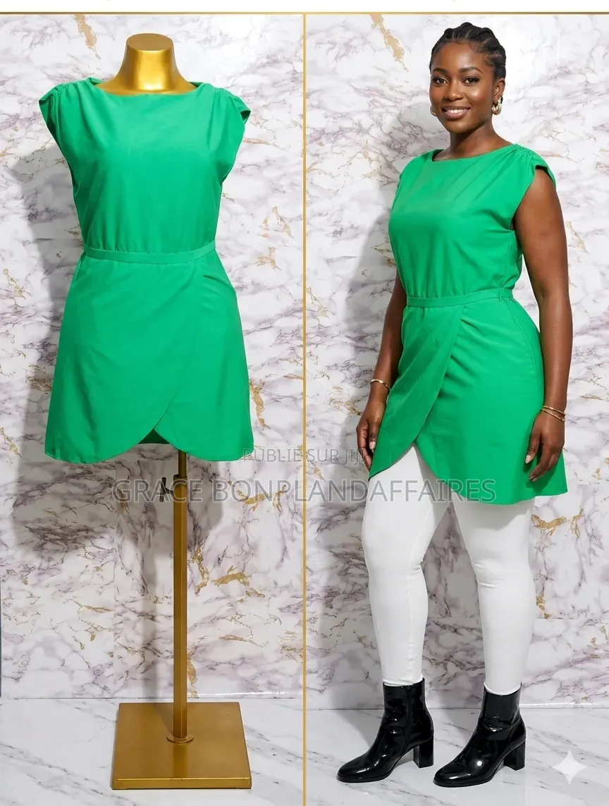 Haut Classe Vert Élégant Pour Femme. Solde : 1500fcfa