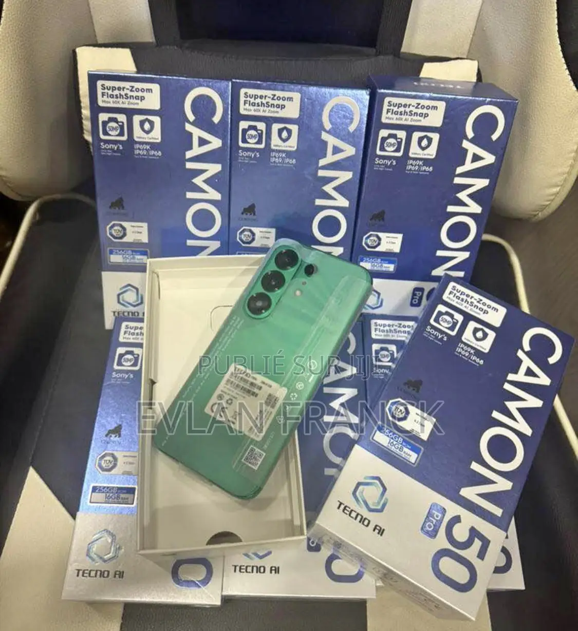 Nouveau Tecno Camon 50 256 GB Noir
