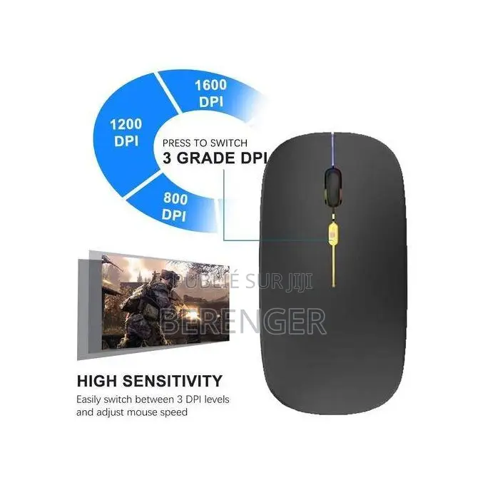 Souris Sans Fil Rechargeable 2.4g