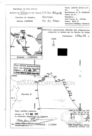 Superficie : 100h 5901m2 Document : Acd en Bordure De Voie Y4
