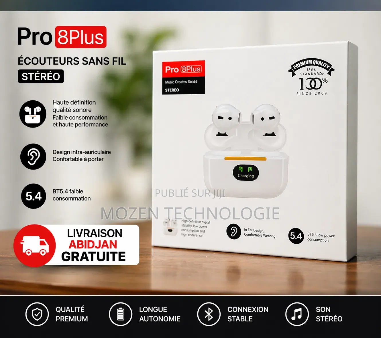 Écouteurs Sans Fil Pro 8 Plus
