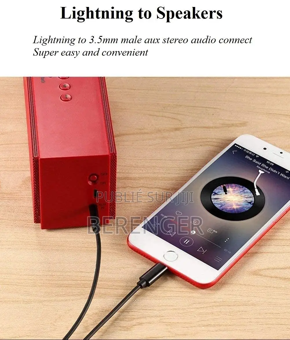 Câble Audio Pour iPhone, Lightning 3,5 Mm Compatible iPhone 14/13/12