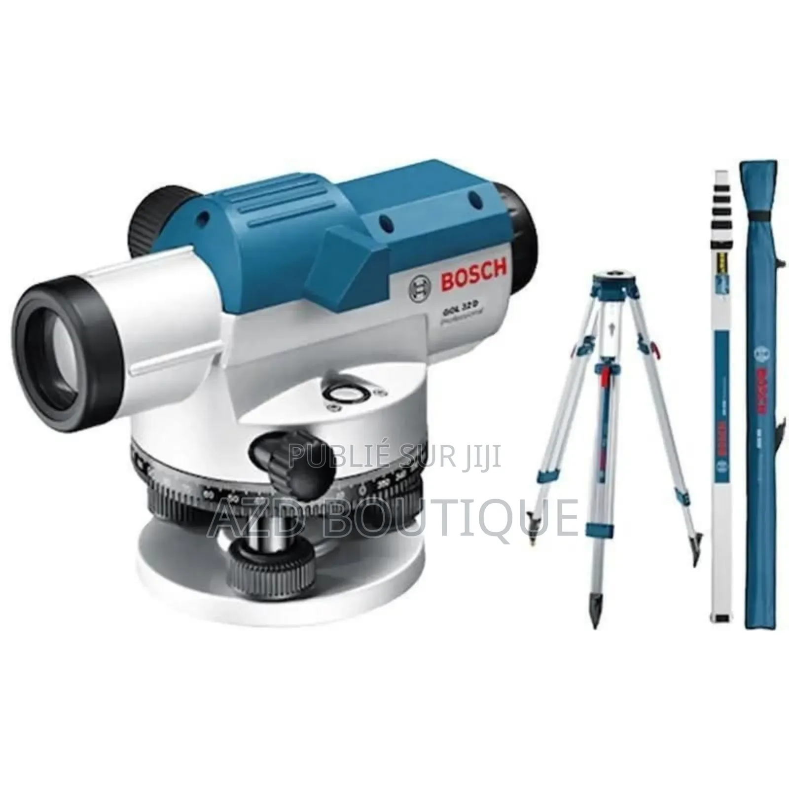 Niveau De Chantier Bosch Avec Tous Les Accessoires ( Trépied, Mire)