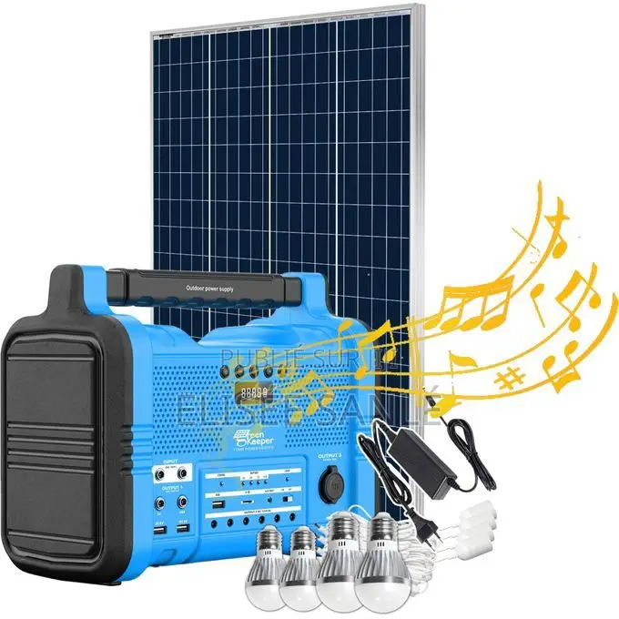 Générateur Solaire Portable Gk-Sk006 – Woofer + Énergie 2 en 1