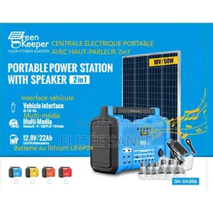 Générateur Solaire Portable Gk-Sk006 – Woofer + Énergie 2 en 1