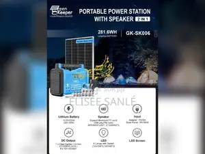 Générateur Solaire Portable Gk-Sk006 – Woofer + Énergie 2 en 1