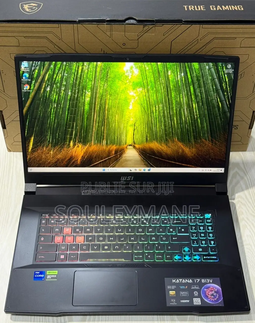 Nouveau Ordinateur portable MSI Katana 17 16GB Intel Core i7 SSD 512GB