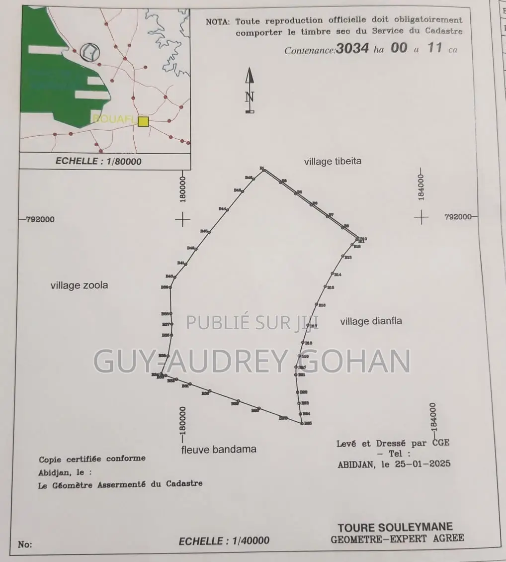 Location De Parcelle Agricole : 3.000 Hectares Disponibles