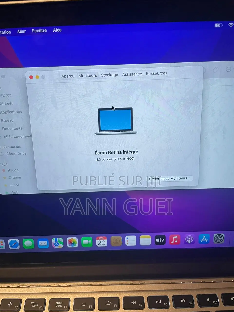 Ordinateur portable Apple MacBook Pro 2015 8GB Intel Core i5 HDD 128GB