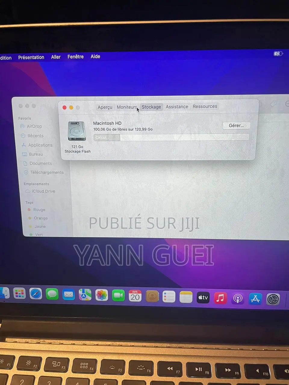 Ordinateur portable Apple MacBook Pro 2015 8GB Intel Core i5 HDD 128GB