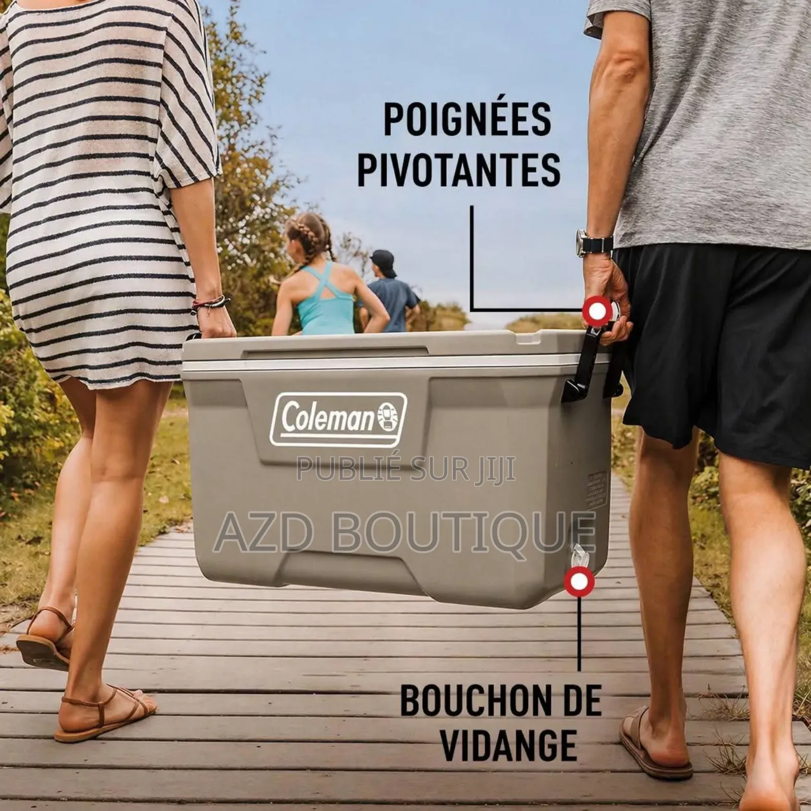 Grande Glacière De 113l Conserve Les Aliments Jusqu'à 5 Jours