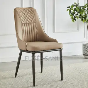 Chaise De Salle À Manger Moderne en Cuir Italien