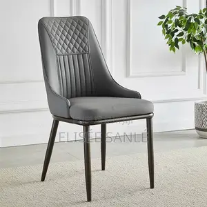 Chaise De Salle À Manger Moderne en Cuir Italien