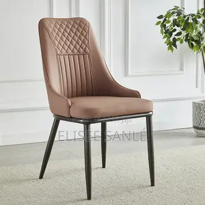 Chaise De Salle À Manger Moderne en Cuir Italien