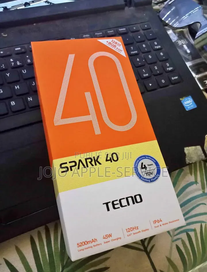 Nouveau Tecno Spark 40 128 GB Noir