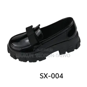 Chaussures Loafers Noires Épaisses