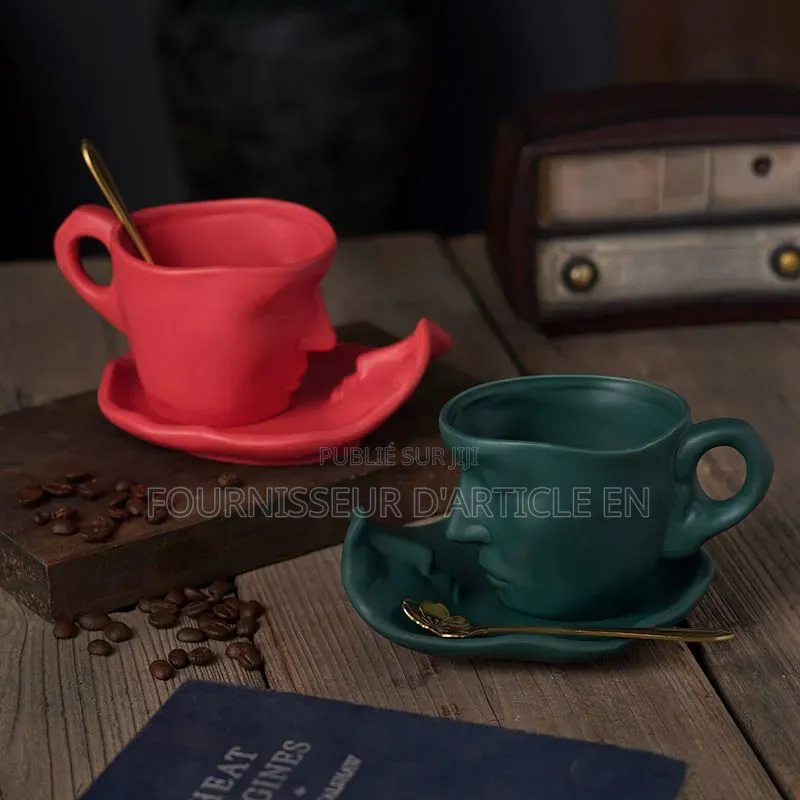 Ensemble De Deux Tasses À Café en Céramique