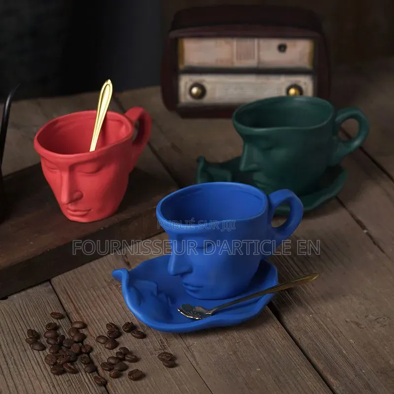 Ensemble De Deux Tasses À Café en Céramique