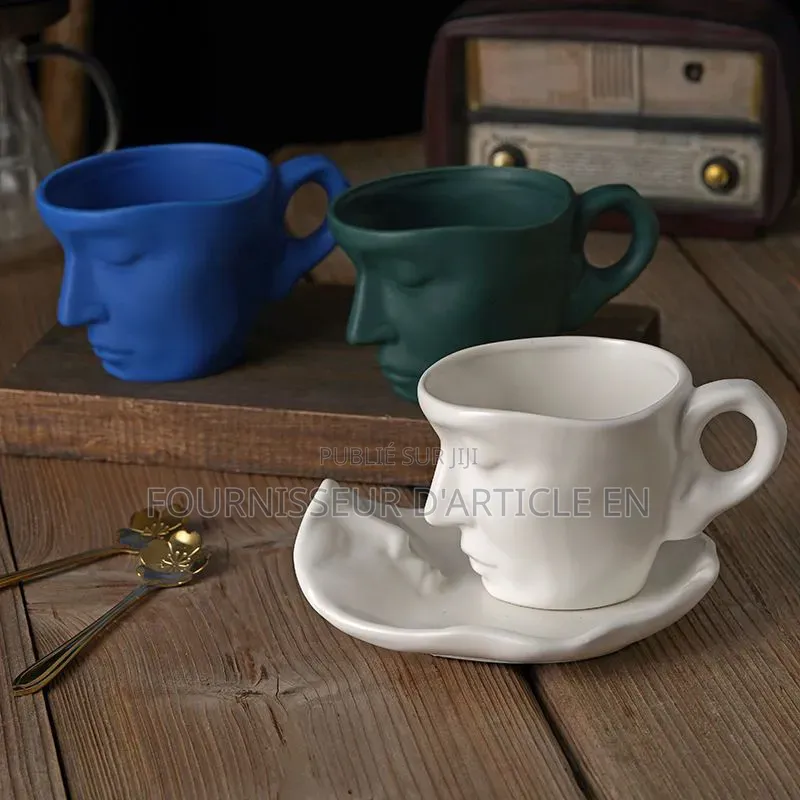 Ensemble De Deux Tasses À Café en Céramique