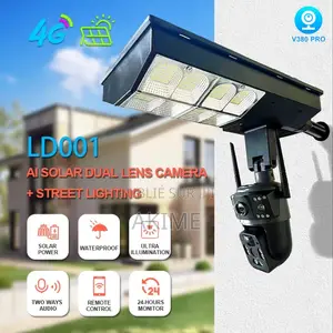 Caméra De Surveillance + Lampadaire Solaire