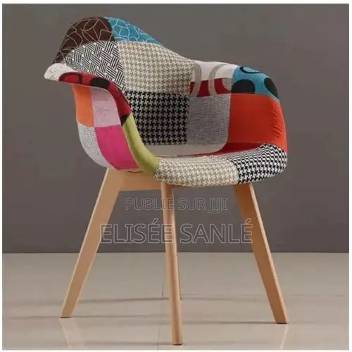 Chaise Patchwork Multicolore – Design Moderne