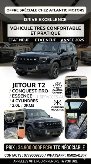 Nouveau Jetour T2 1.5 Petrol AWD 2025 Noir