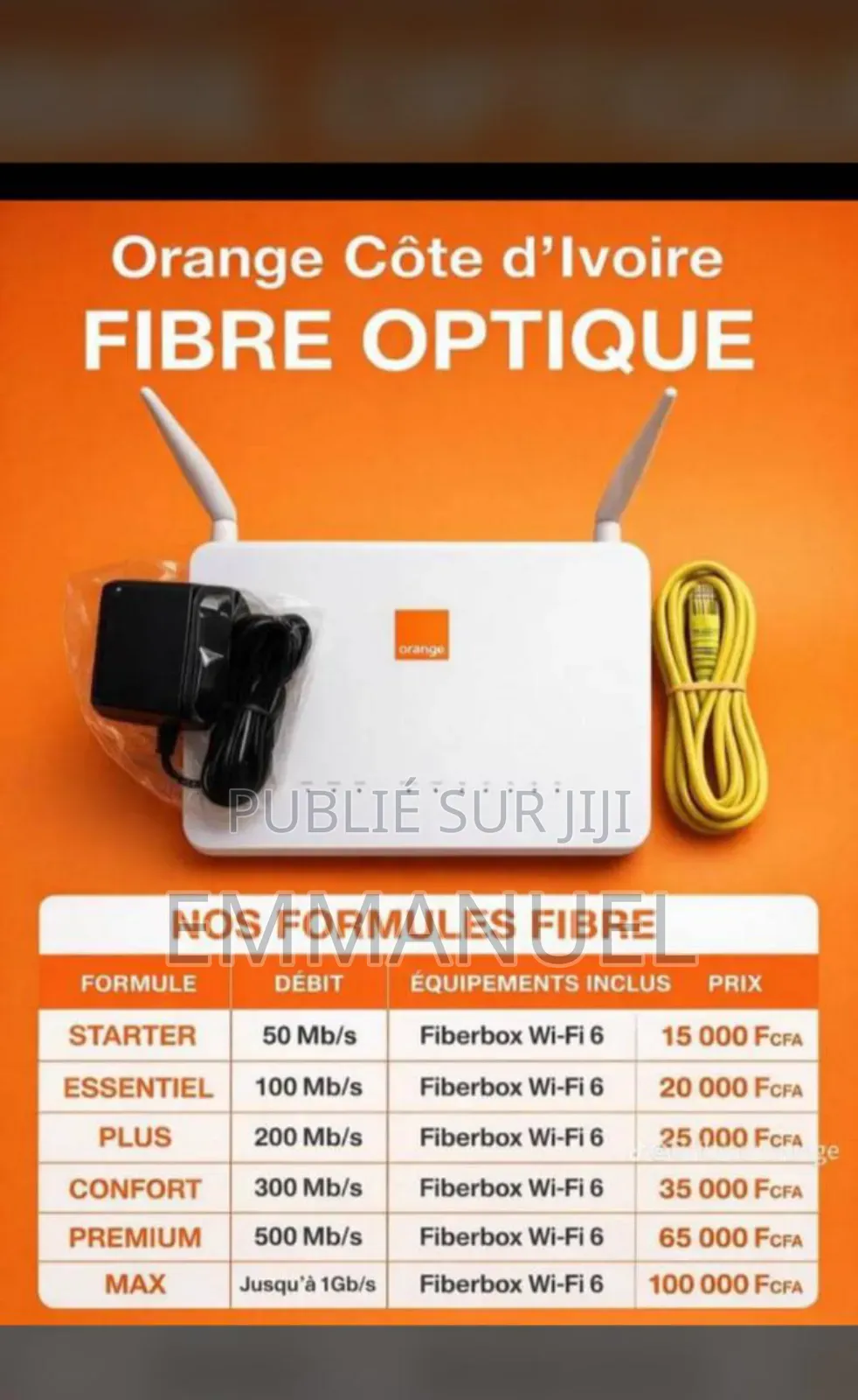 Promotion Fibre Optique Orange Illimité