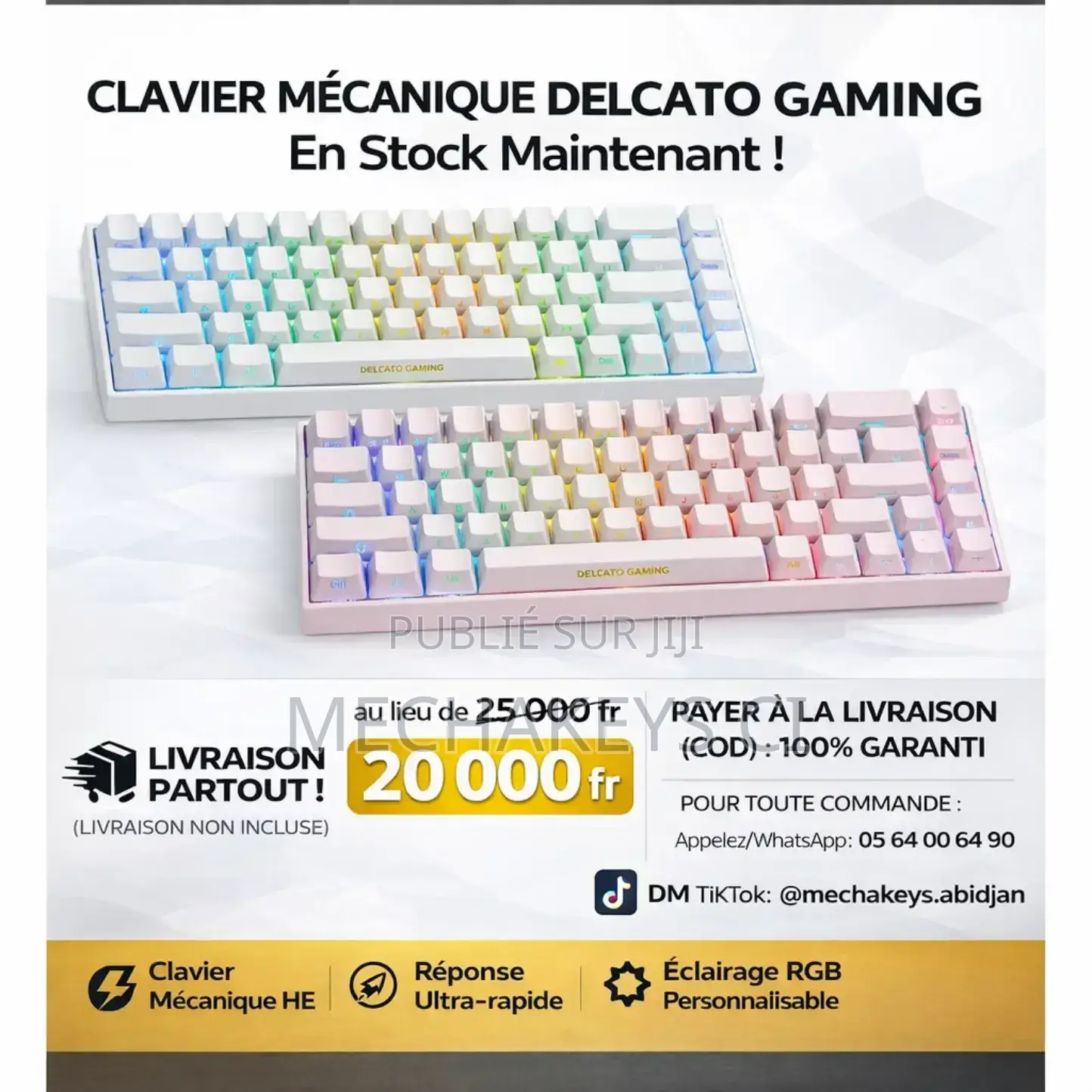 Clavier Mécanique Delcato Gaming