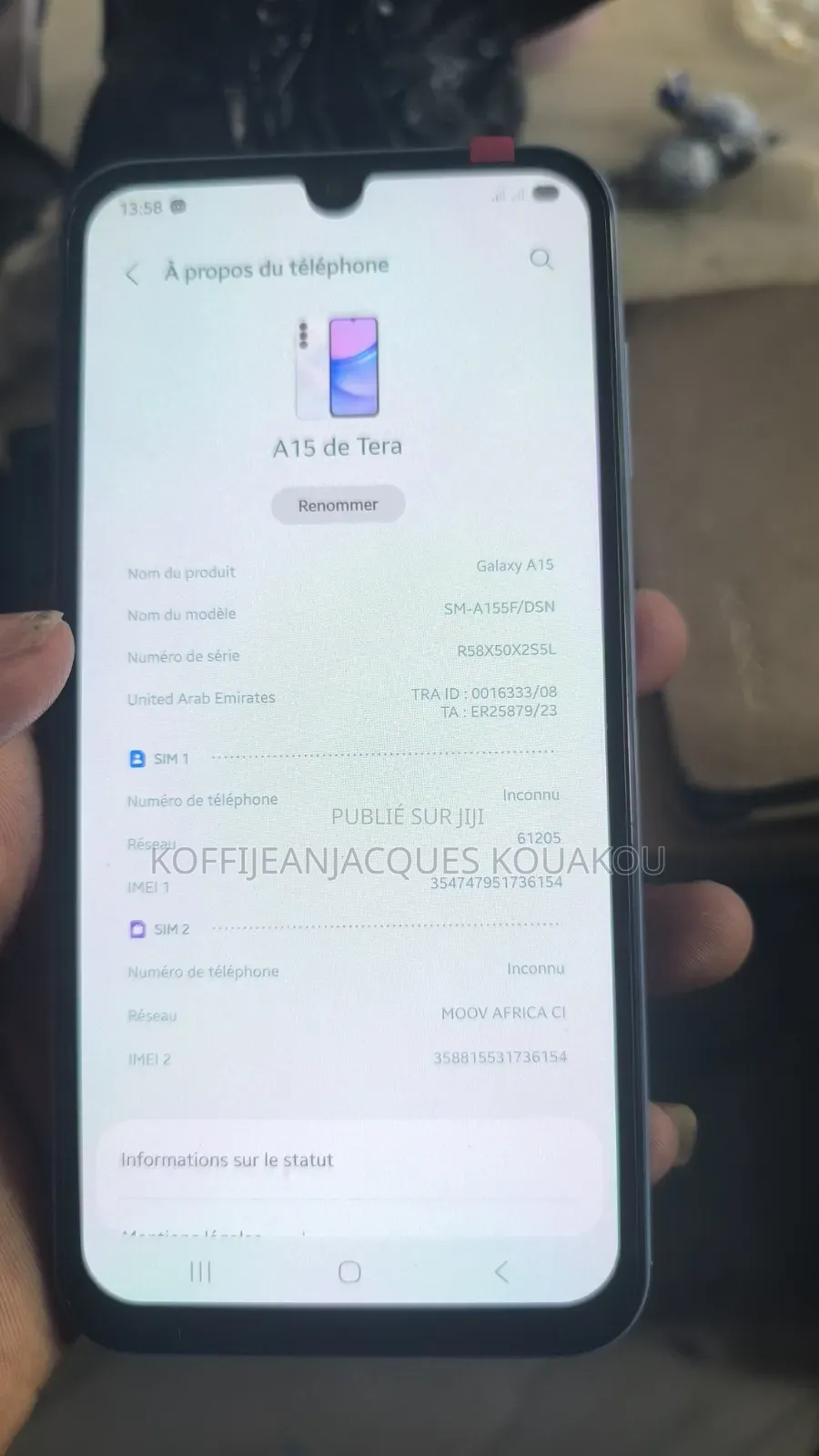 Nouveau Samsung Galaxy A15 128 GB Bleu