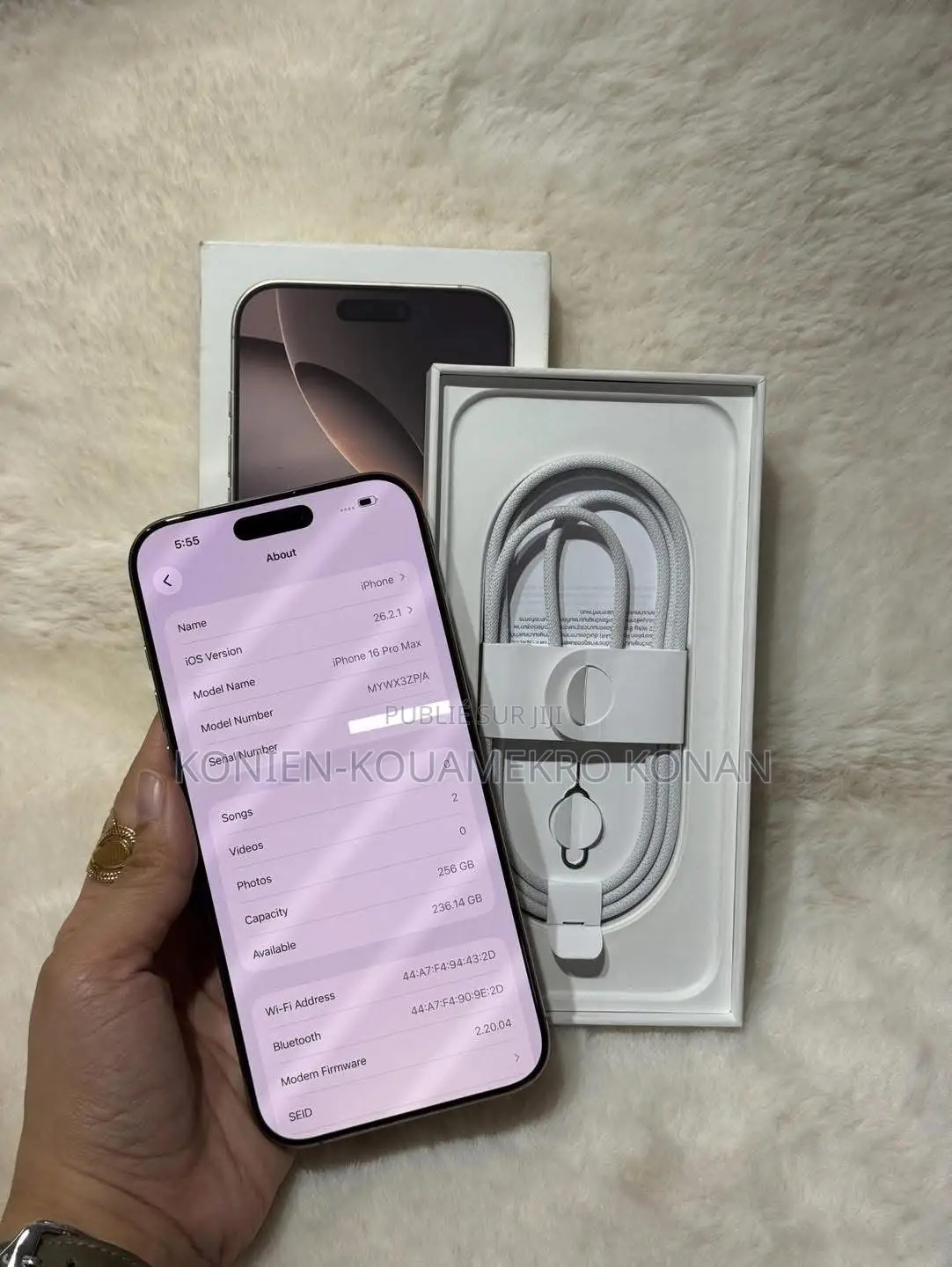 Nouveau Apple iPhone 16 Pro Max 1 TB Blanc