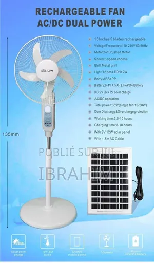 Ventilateur Rechargeable