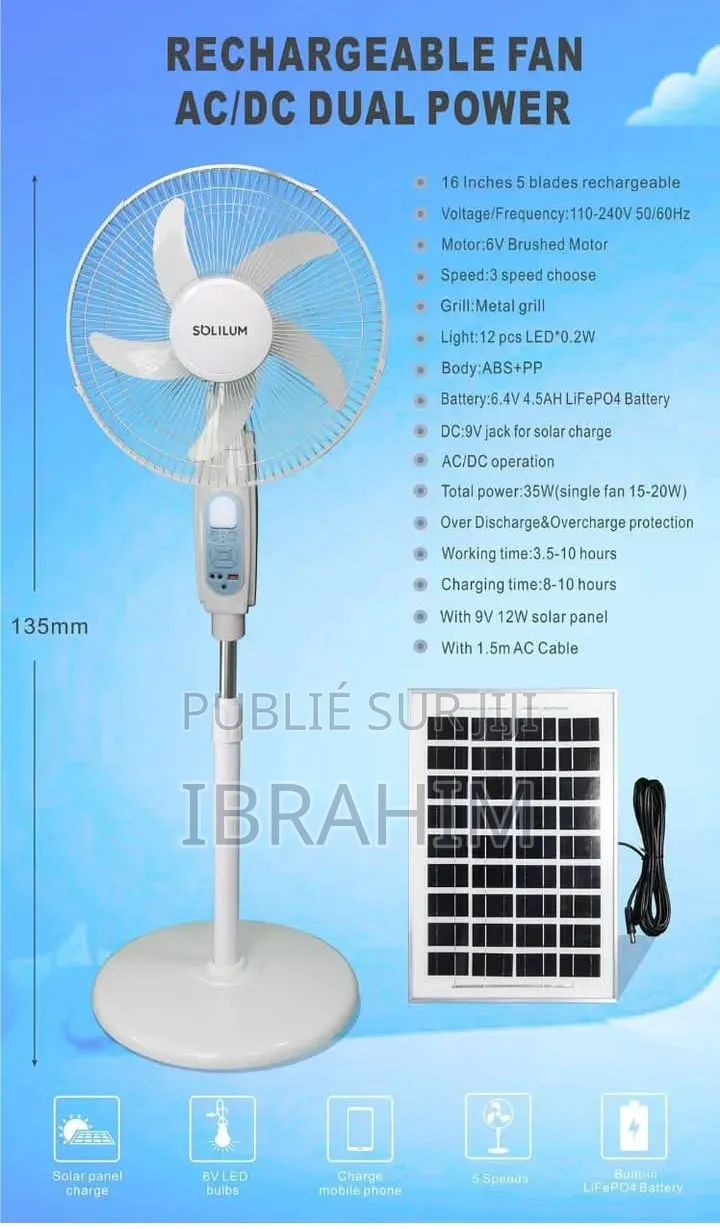Ventilateur Rechargeable