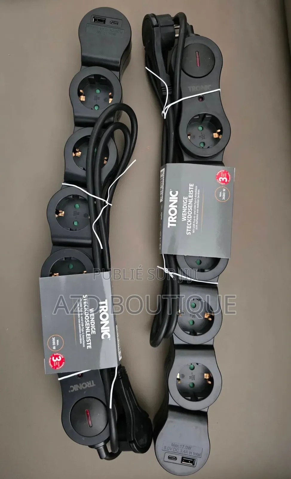 Multiprise Flexible Avec 2 Port Usb ( Type C Et Type A)