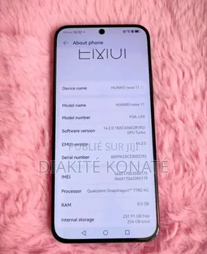 Nouveau Huawei nova 10 128 GB Autre
