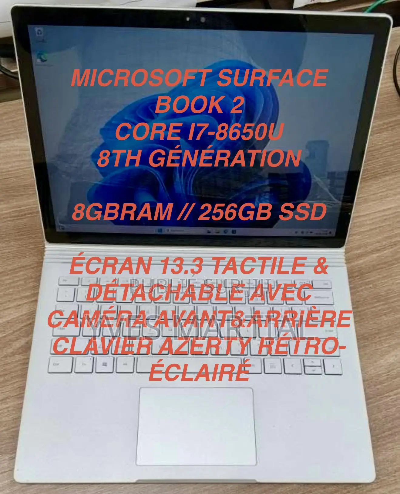 Microsoft Surface Book 2 8GB Intel Core i7 SSD 256GB