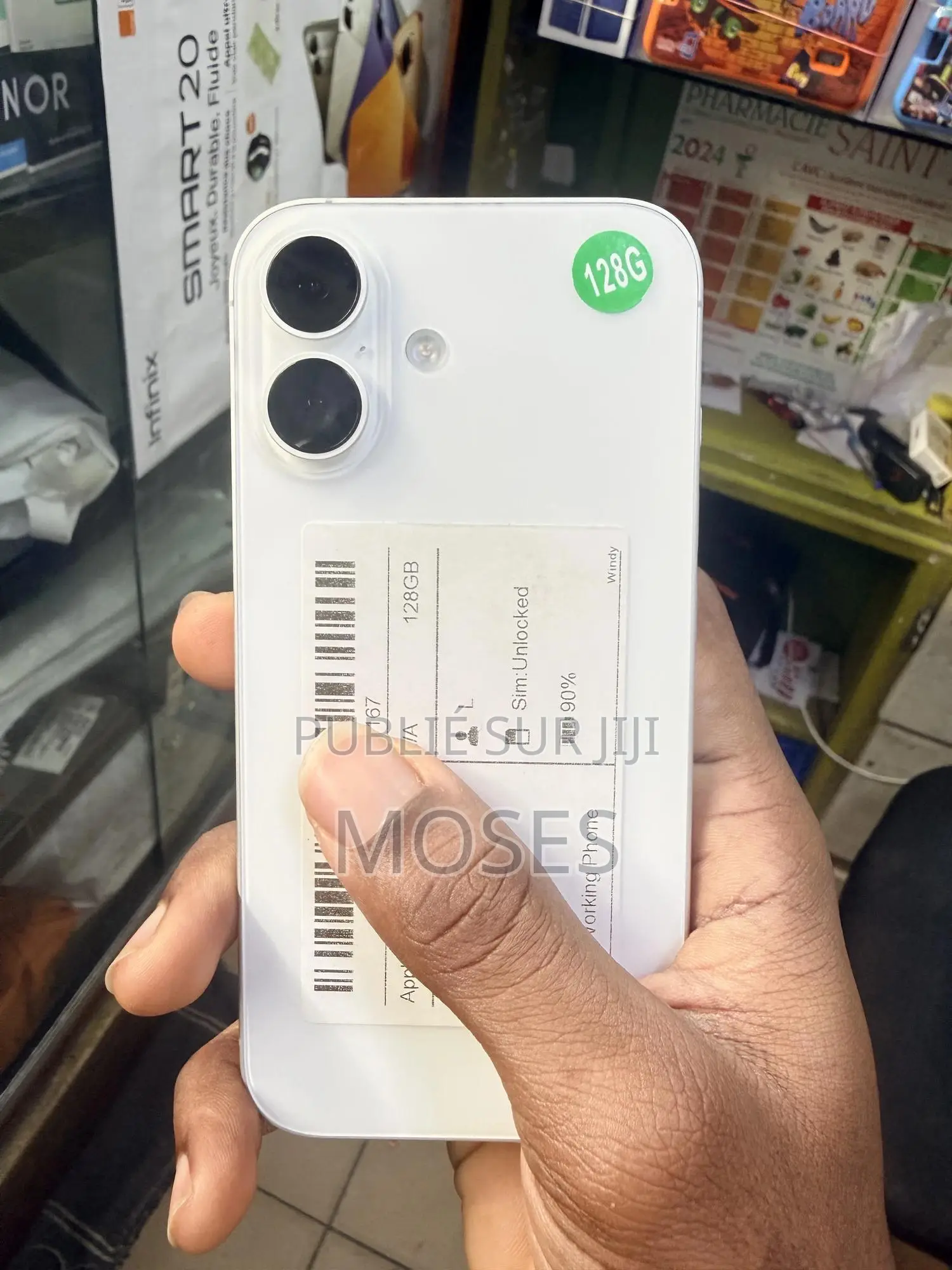 Apple iPhone 16 128 GB Blanc
